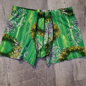 Green Patterned Boxer Briefs